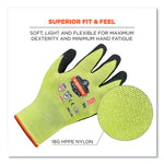 ProFlex 7021-CASE Hi-Vis Nitrile Coated CR Gloves, EN388: 4342B, 8.5" Long, Small, Lime, 144 Pairs/Carton