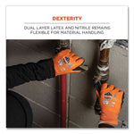 ProFlex 7551-CASE ANSI A5 Coated Waterproof CR Gloves, EN388: 4X43E, 11" Long, XX-Large, Orange, 144 Pairs/Carton