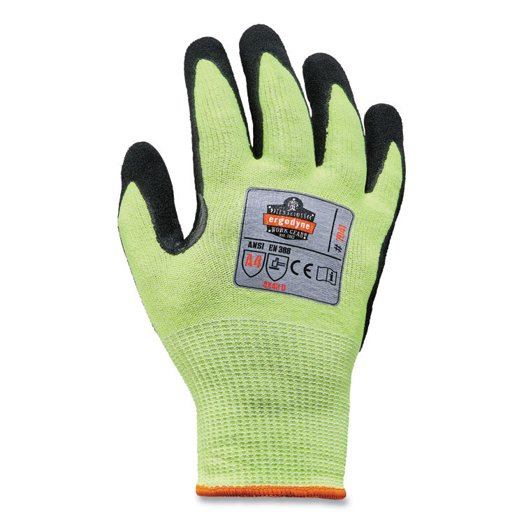 ProFlex 7041 ANSI A4 Nitrile-Coated CR Gloves, EN388: 4X42D, 12" Long, XX-Large, Lime, Pair