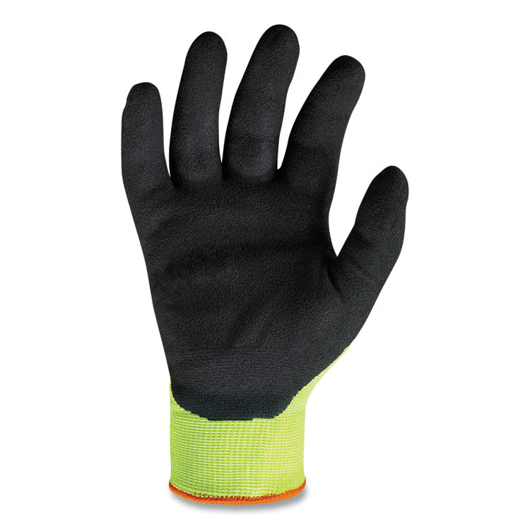 ProFlex 7021-CASE Hi-Vis Nitrile Coated CR Gloves, EN388: 4342B, 10.5" Long, XX-Large, Lime, 144 Pairs/Carton