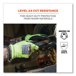 ProFlex 7041 ANSI A4 Nitrile-Coated CR Gloves, EN388: 4X42D, 12" Long, XX-Large, Lime, Pair