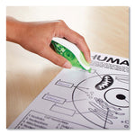 DryLine Grip Correction Tape, Non-Refillable, Gray/Green Applicator, 0.2" x 335", 2/Pack