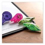 DryLine Grip Correction Tape, Non-Refillable, Gray/Green Applicator, 0.2" x 335", 2/Pack