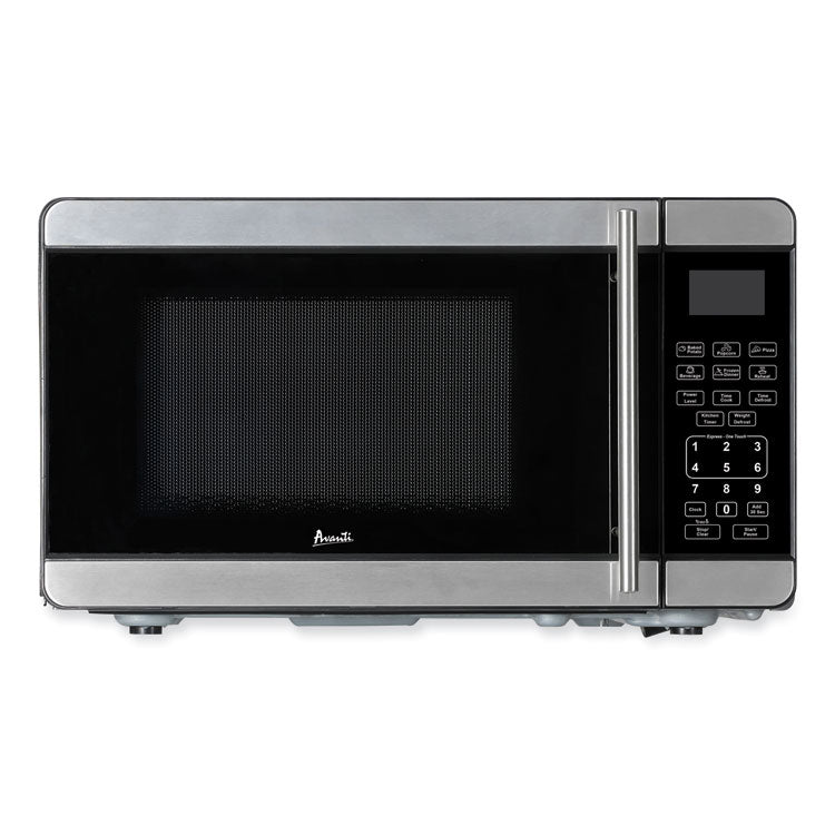 0.7 Cubic Foot Microwave Oven, 700 Watts, Black/Stainless Steel