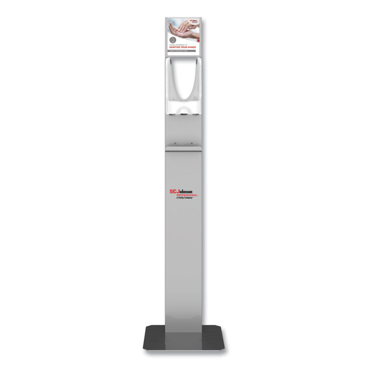 Touch-Free Dispenser Stand, 19.29 x 19.2 x 27.9, Silver