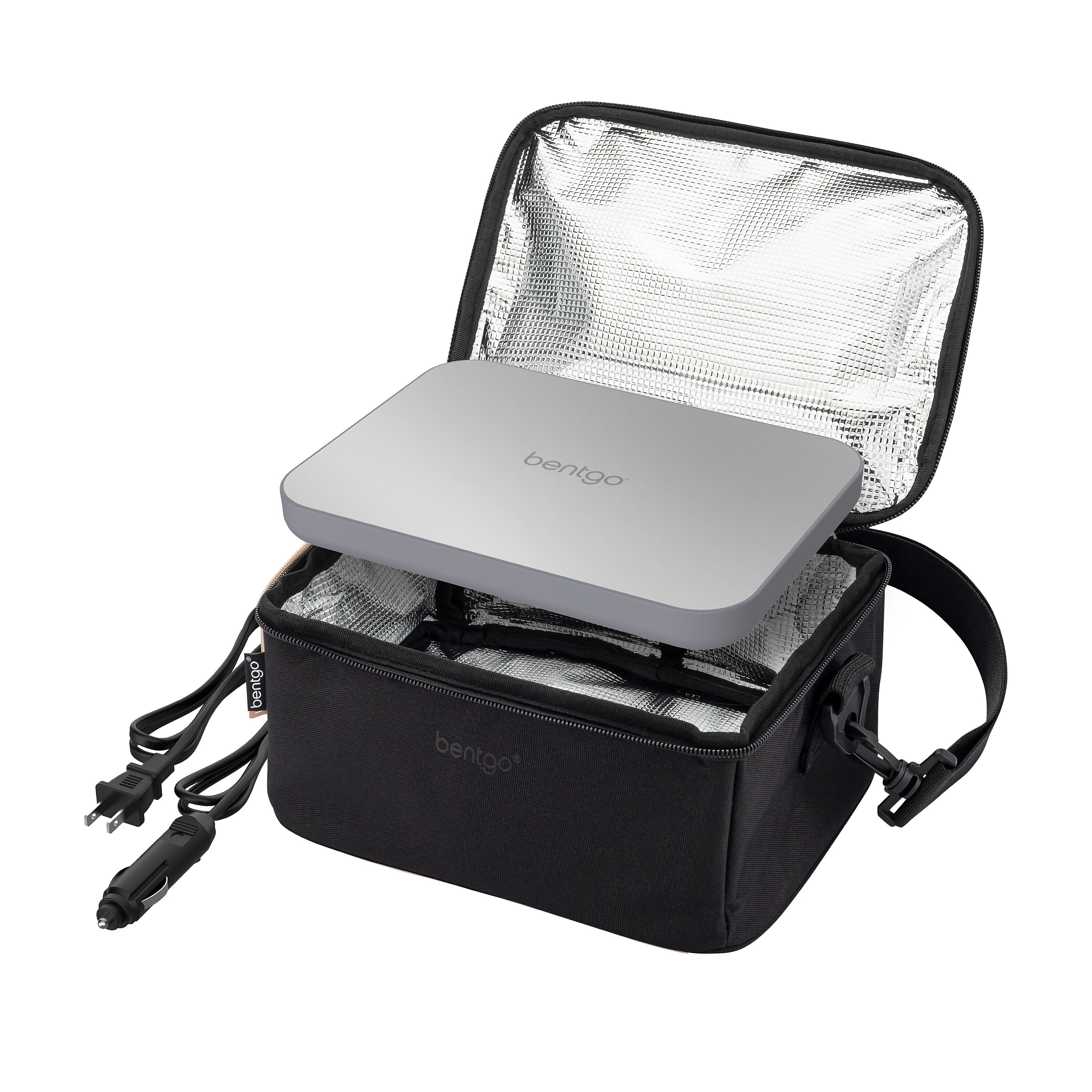 Bentgo Heat Electric Insulated Lunch Bag, Carbon Black (BGHEATBG-CB)