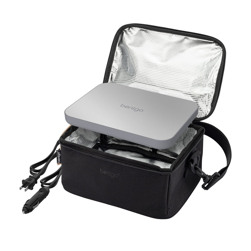 Bentgo Heat Electric Insulated Lunch Bag, Carbon Black (BGHEATBG-CB)