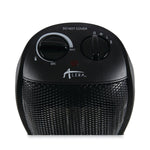 Alera 1500-Watt Portable Ceramic Heater, 7 1/8"w X 5 7/8"d X 8 3/4"h, Black (ALEHECH09)