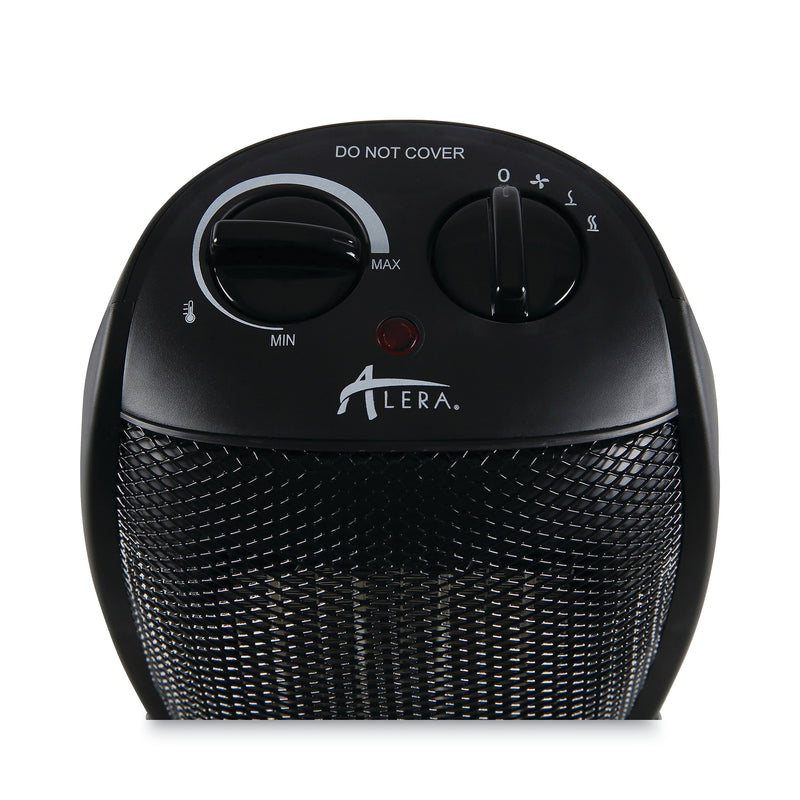 Alera 1500-Watt Portable Ceramic Heater, 7 1/8"w X 5 7/8"d X 8 3/4"h, Black (ALEHECH09)