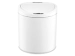 Nine Stars Plastic Sensor Trash Can, 2.1-Gallon, White (DZT-8-29)