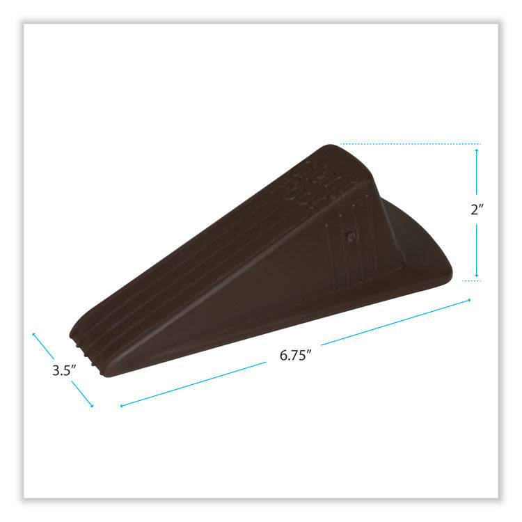 Giant Foot Doorstop, No-Slip Rubber Wedge, 3.5w X 6.75d X 2h, Brown