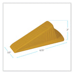 Giant Foot Doorstop, No-Slip Rubber Wedge, 3.5w X 6.75d X 2h, Safety Yellow