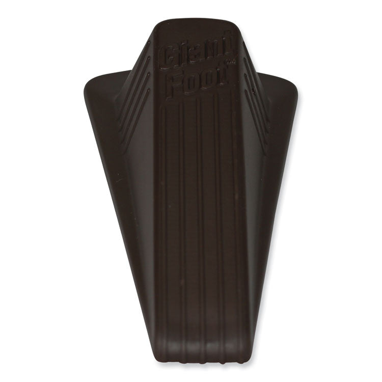 Giant Foot Doorstop, No-Slip Rubber Wedge, 3.5w X 6.75d X 2h, Brown