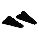 Giant Foot Doorstop, No-Slip Rubber Wedge, 3.5w X 6.75d X 2h, Brown, 2/pack