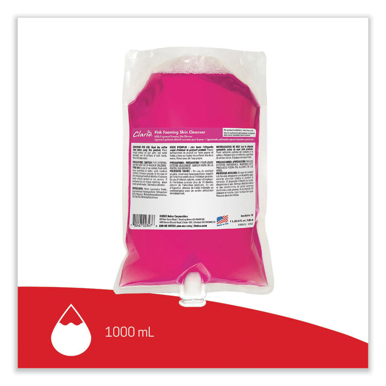 Pink Foaming Skin Cleanser Refill, Fresh Scent, 1,000 mL, 6/Carton