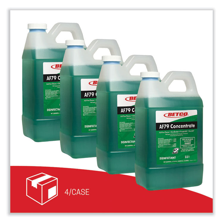 AF79 Acid-Free Bathroom Cleaner Concentrate, Ocean Breeze Scent, 2 L Bottle, 4/Carton