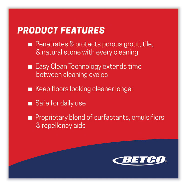 Stone, Tile, Grout Cleaner and Protectant, Pleasant Scent, 1 gal Bottle, 4/Carton
