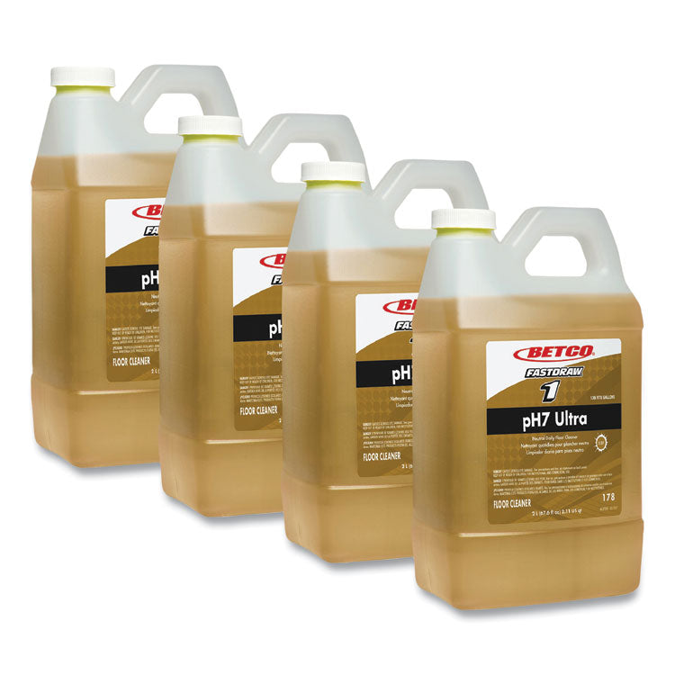 pH7 Ultra Neutral Cleaner, Lemon Scent, 2 L Bottle, 4/Carton