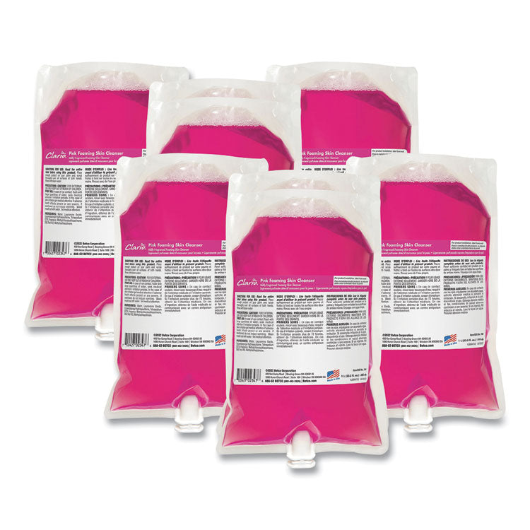 Pink Foaming Skin Cleanser Refill, Fresh Scent, 1,000 mL, 6/Carton