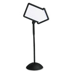 WriteWay Two-Sided Dry Erase Standing Message Sign, White 25.5" x 17.75" Arrow Surface, Black Frame, 25.5" x 17.75" x 64.25"