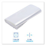 Reclosable Freezer Storage Bags, 1 gal, 10.5" x 11", Clear, 250/Box