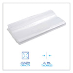 Reclosable Freezer Storage Bags, 2 gal, 13" x 15", Clear, 100/Box