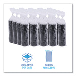 Hot Cup Lids, Fits 8 oz Hot Cups, Plastic, Black, 1,000/Carton