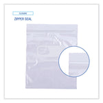 Reclosable Food Storage Bags, Quart, 7" x 8", Clear, 500/Box