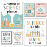 Hadley Designs 11" x 14" Boho Science Bulletin Board Classroom Decor Posters, 6/Set (HDDX004BE8MMP)