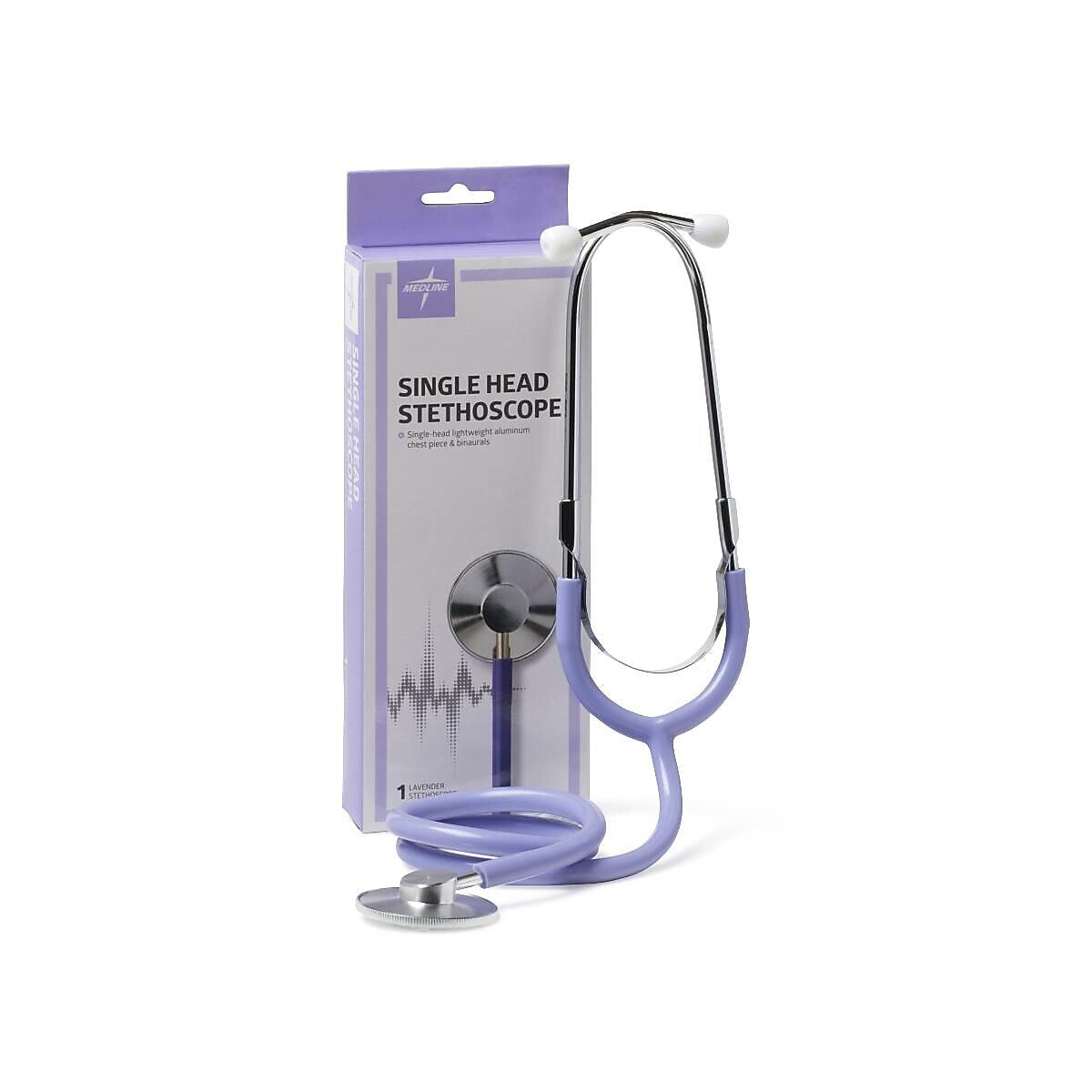 Medline Single Head Stethoscope, Lavender (MDS926105)