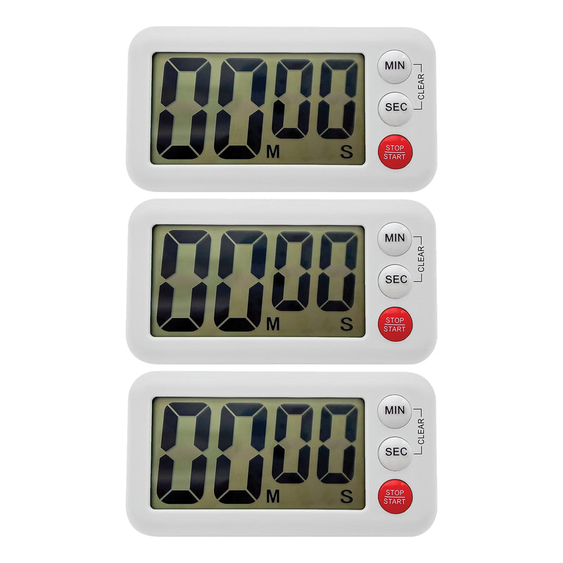 Teacher Created Resources Digital Timers, White, 3/Bundle (TCR21040-3)