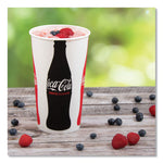 Double Sided Poly (DSP) Paper Cold Cups, 44 oz, Coca-Cola Design, 500/Carton