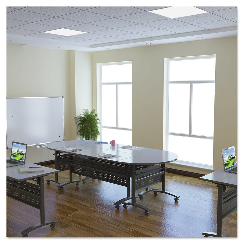 Alera® Reversible Laminate Table Top, Rectangular, 60w x 24d, White/Gray
