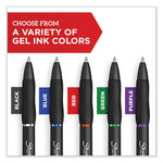S-Gel High-Performance Gel Pen, Retractable, Bold 1 Mm, Blue Ink, Black Barrel, 4/pack