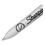 Retractable Permanent Marker, Extra-Fine Needle Tip, Black
