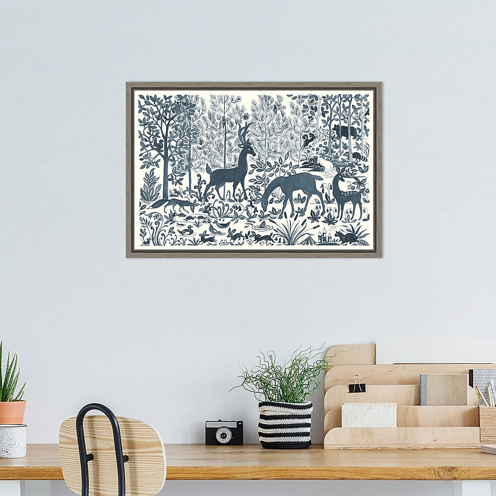 Amanti Art Forest Life I by Miranda Thomas Framed Canvas Wall Art Print, 23" x 16" (A42674078919)