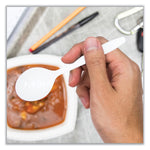 Reliance Mediumweight Cutlery, Soup Spoon, Plastic, White, 1,000/Carton