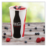 Double Sided Poly Paper Cold Cups, 28 oz to 32 oz, Coca-Cola Design, 40/Pack, 12 Packs/Carton