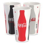 Double Sided Poly Paper Cold Cups, 28 oz to 32 oz, Coca-Cola Design, 40/Pack, 12 Packs/Carton