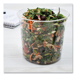 Bare Eco-Forward RPET Deli Containers, ProPlanet Seal, 24 oz, 4.61" Diameter x 4.25" h, Clear, Plastic, 500/Carton