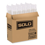 PETE Plastic Flat Straw-Slot Cold Cup Lids, Fits 12 oz to 24 oz Cold Cups, Plastic, Clear, 1,000/Carton