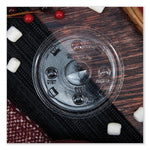 PETE Plastic Flat Straw-Slot Cold Cup Lids, Fits 12 oz to 24 oz Cold Cups, Plastic, Clear, 1,000/Carton