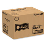 PETE Flat Straw-Slot Cold Cup Lids, Fits 28 oz to 32 oz Cold Cups, Plastic, Clear, 600/Carton