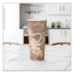 Single-Sided Poly Paper Hot Cups, 24 oz, Brown, 25/Bag, 20 Bags/Carton