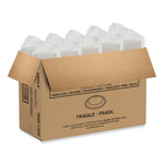 Dome Lids for Foam Cups and Containers, Vented, Fits 5 oz to 32 oz Cups/Containers, Plastic, Translucent, 1,000/Carton