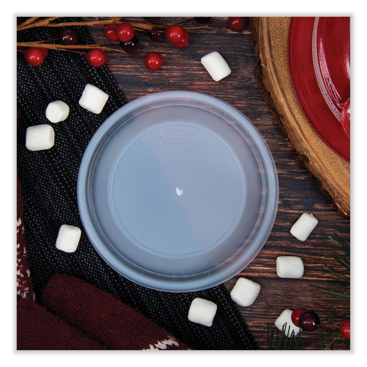 Dome Lids for Foam Cups and Containers, Vented, Fits 5 oz to 32 oz Cups/Containers, Plastic, Translucent, 1,000/Carton