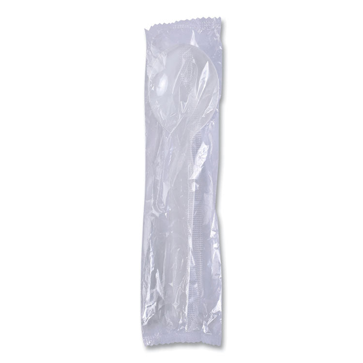 Heavyweight Polystyrene Cutlery, Soup Spoon, Plastic, White, 1,000/Carton