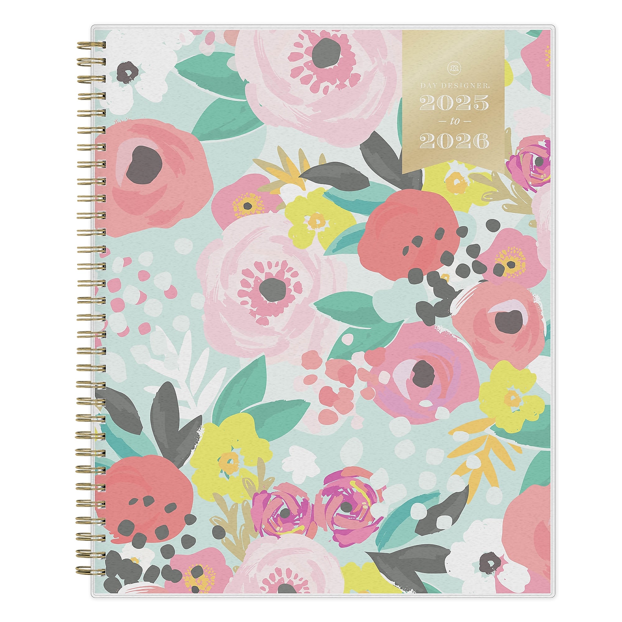 2025-2026 Day Designer for Blue Sky Secret Garden 8.5" x 11" Academic Year Weekly & Monthly Planner, Plastic Cover (137896-A26)
