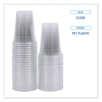 Clear Plastic Cold Cups, 16 oz, 50/Sleeve, 20 Sleeves/Carton