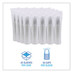 Clear Plastic Cold Cups, 20 oz, 50/Sleeve, 20 Sleeves/Carton